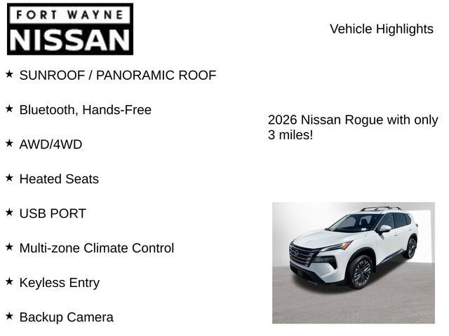 New 2026 Nissan Rogue Platinum AWD/4WD image 8
