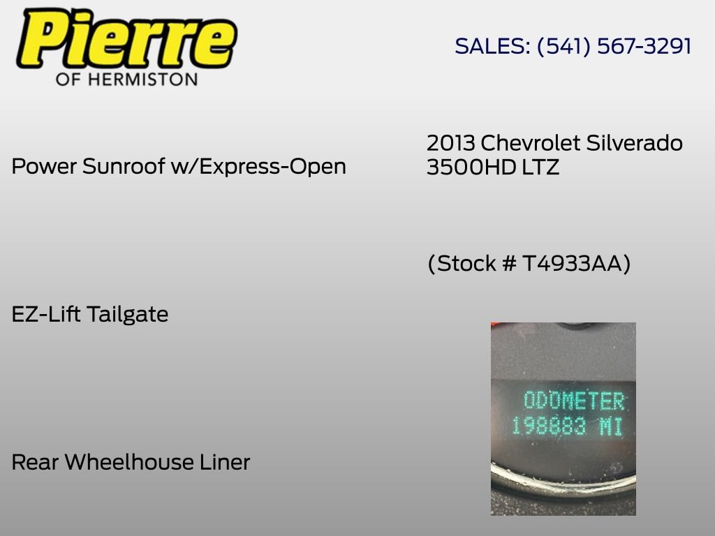 Used 2013 Chevrolet Silverado 3500 LTZ w/ LTZ Plus Package AWD/4WD image 10