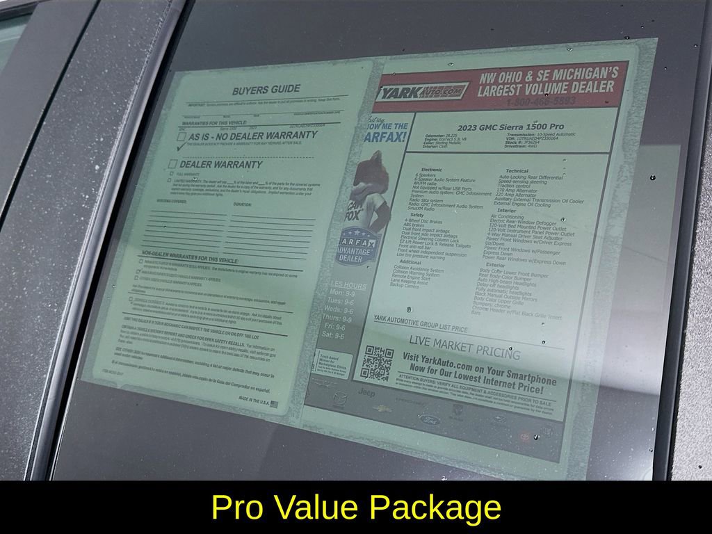 Used 2023 GMC Sierra 1500 Pro w/ Graphite Edition AWD/4WD image 13