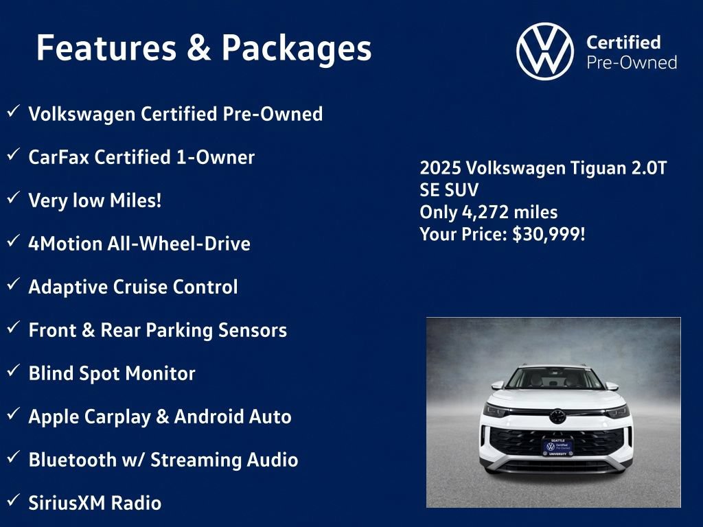 Used 2025 Volkswagen Tiguan SE AWD/4WD image 5