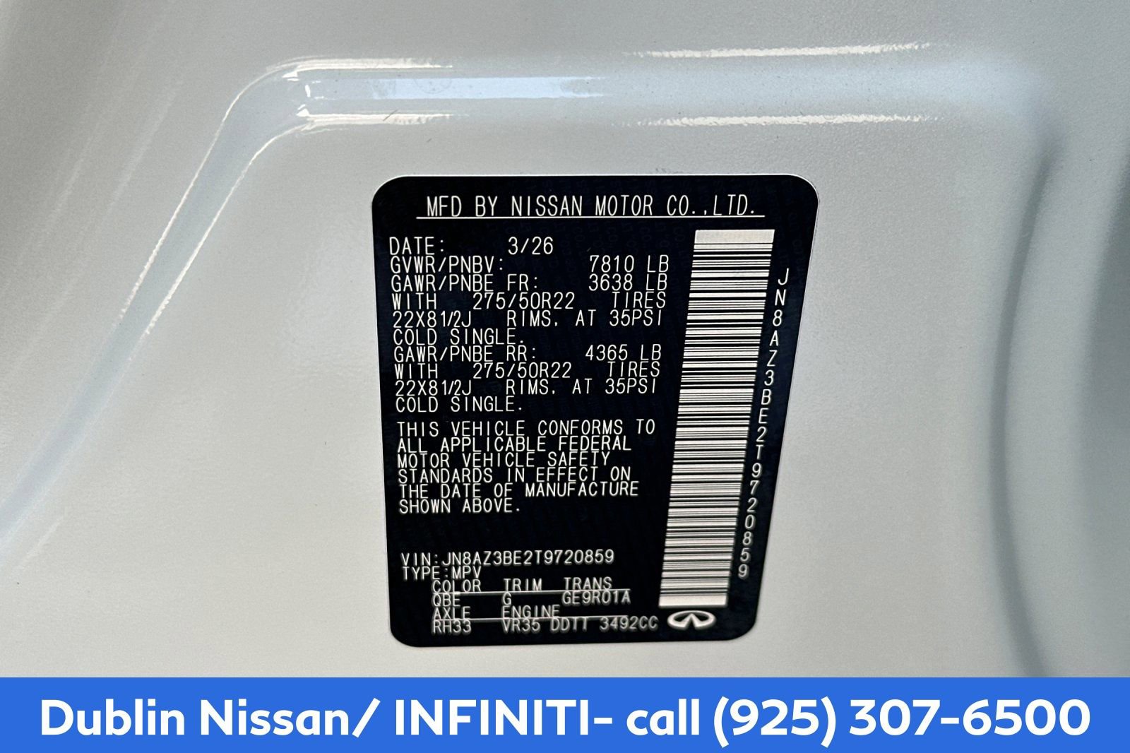 New 2026 INFINITI QX80 Luxe w/ Cargo Package AWD/4WD image 33