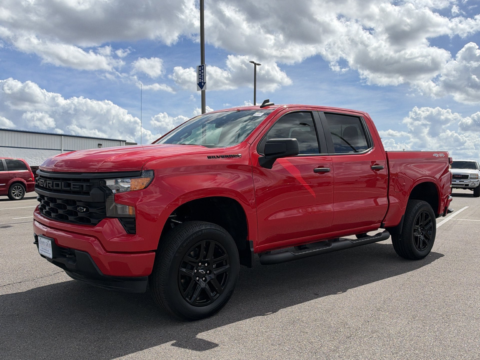 Used 2024 Chevrolet Silverado 1500 Custom w/ Turbomax Blackout Package AWD/4WD image 1