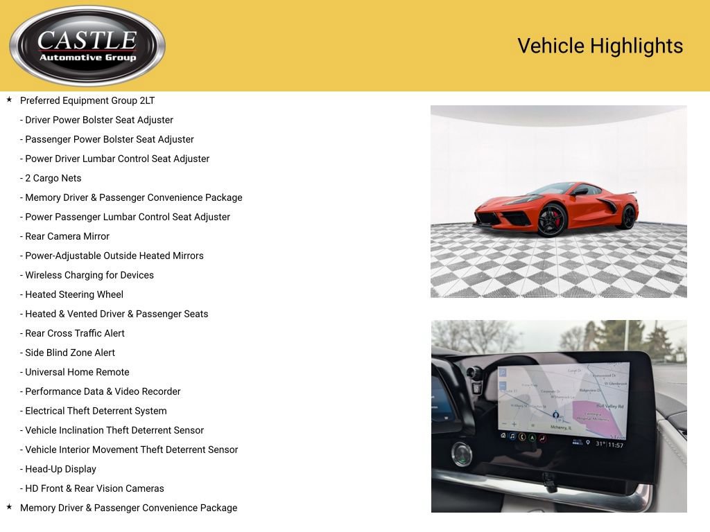 Used 2020 Chevrolet Corvette Stingray Preferred Cpe w/ 2LT Preferred Equipment Group image 4