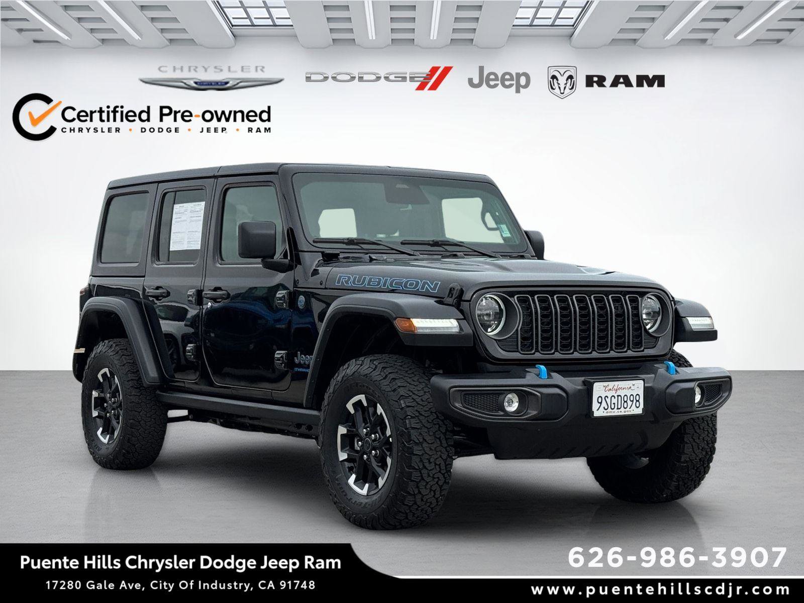 Certified 2025 Jeep Wrangler Unlimited Rubicon 4xe w/ Convenience Group image 1