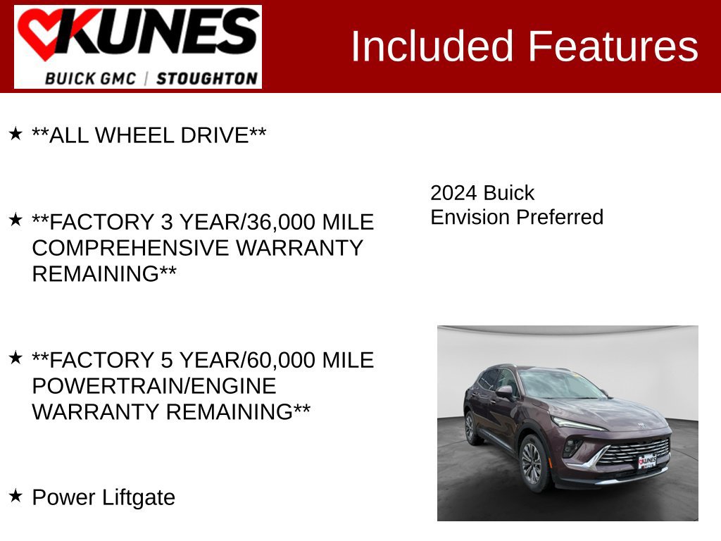 Used 2024 Buick Envision Preferred AWD/4WD image 3
