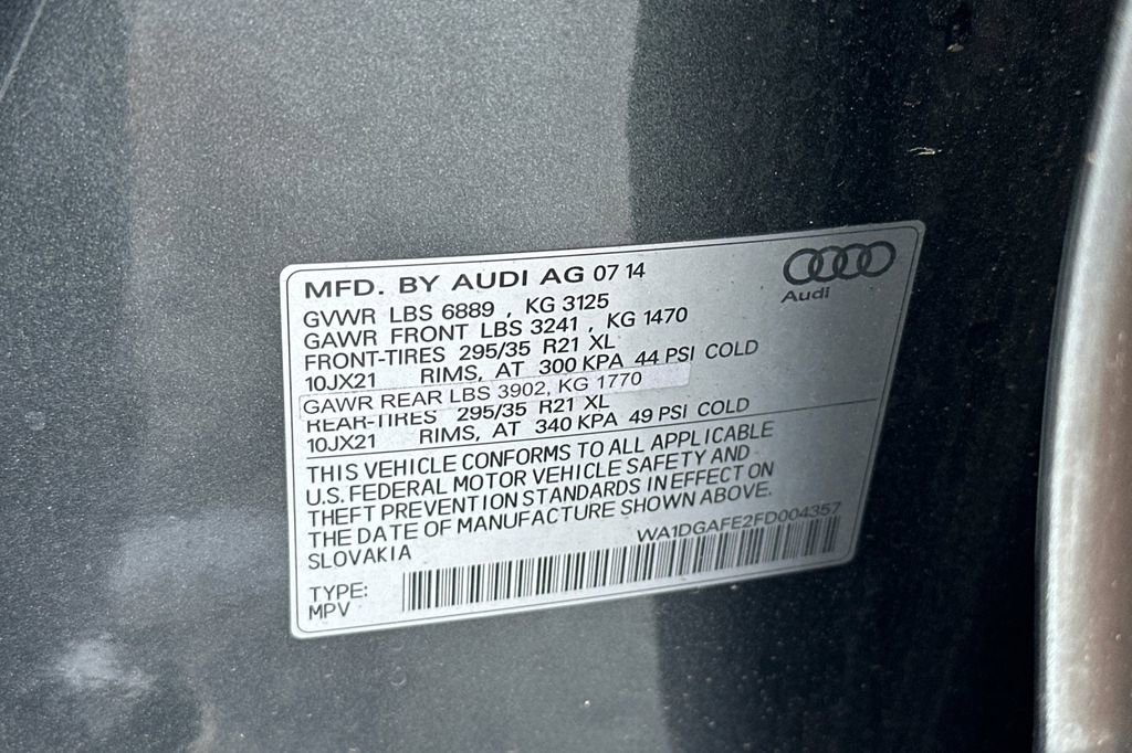 Used 2015 Audi Q7 3.0T S line Prestige w/ Sport Style Plus Package AWD/4WD image 30