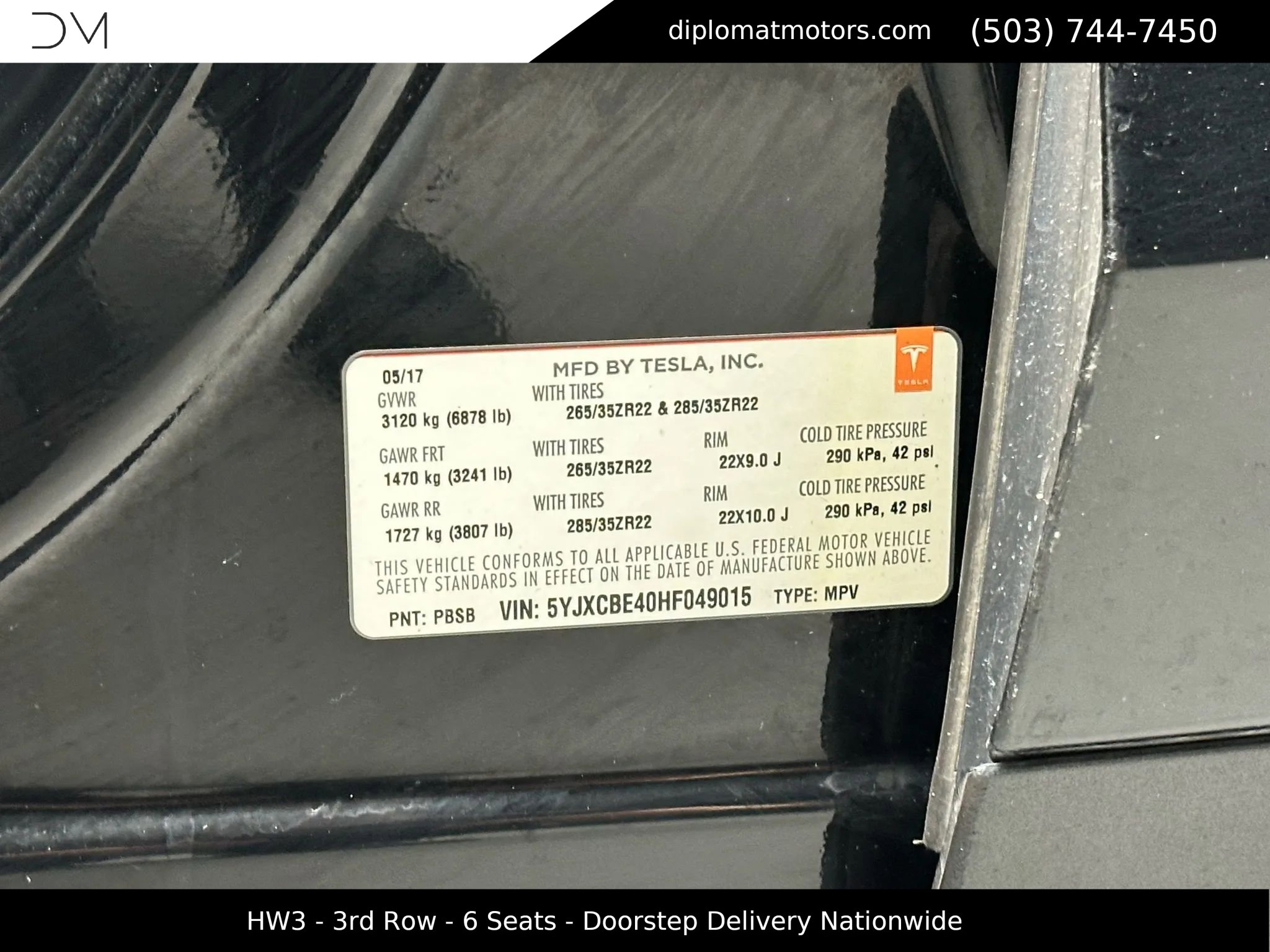 Used 2017 Tesla Model X P100D image 44