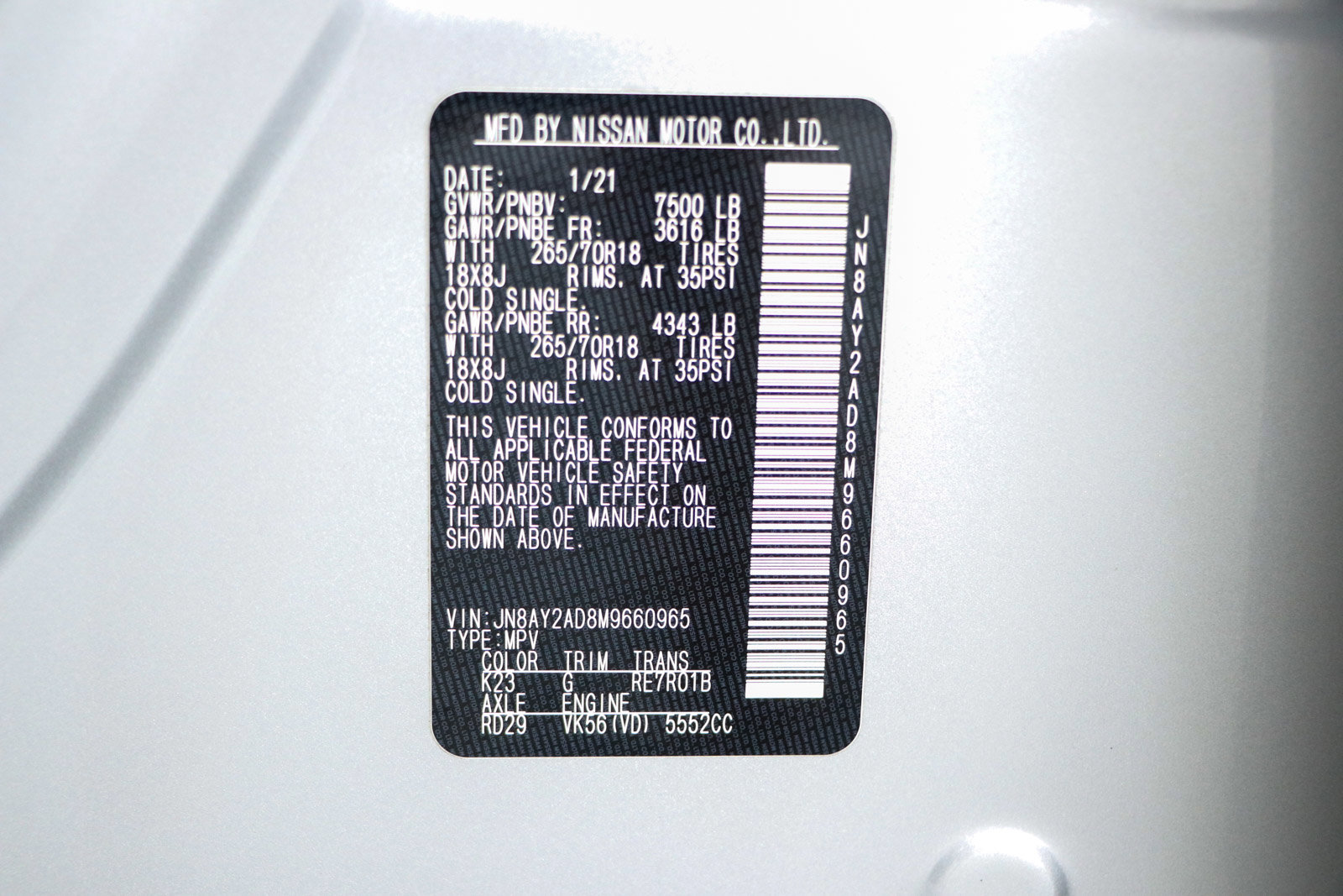 Used 2021 Nissan Armada SV image 34