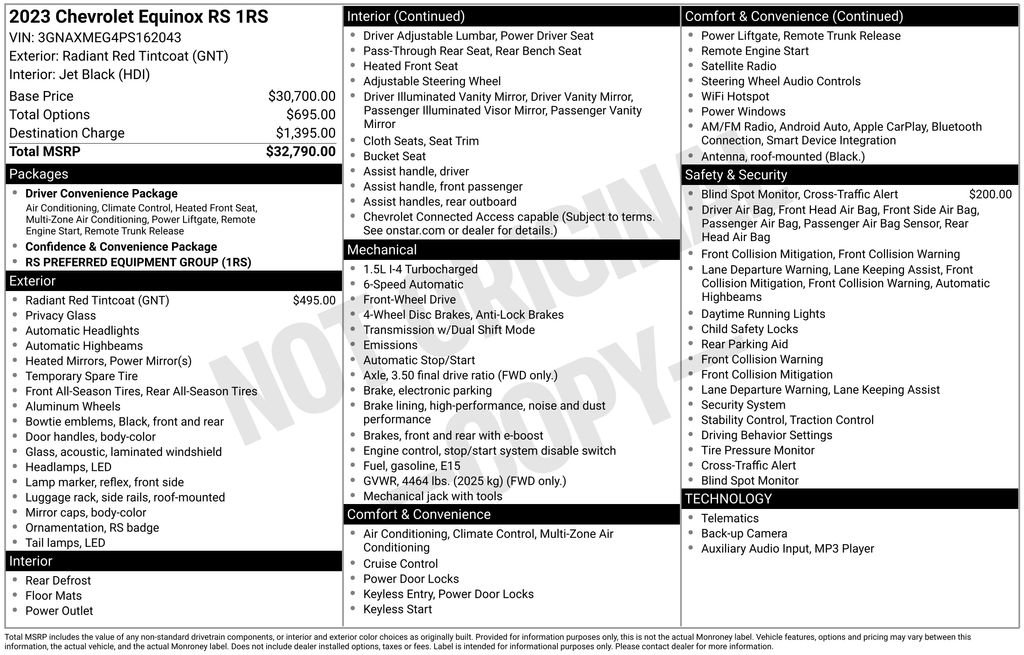 Used 2023 Chevrolet Equinox RS image 6