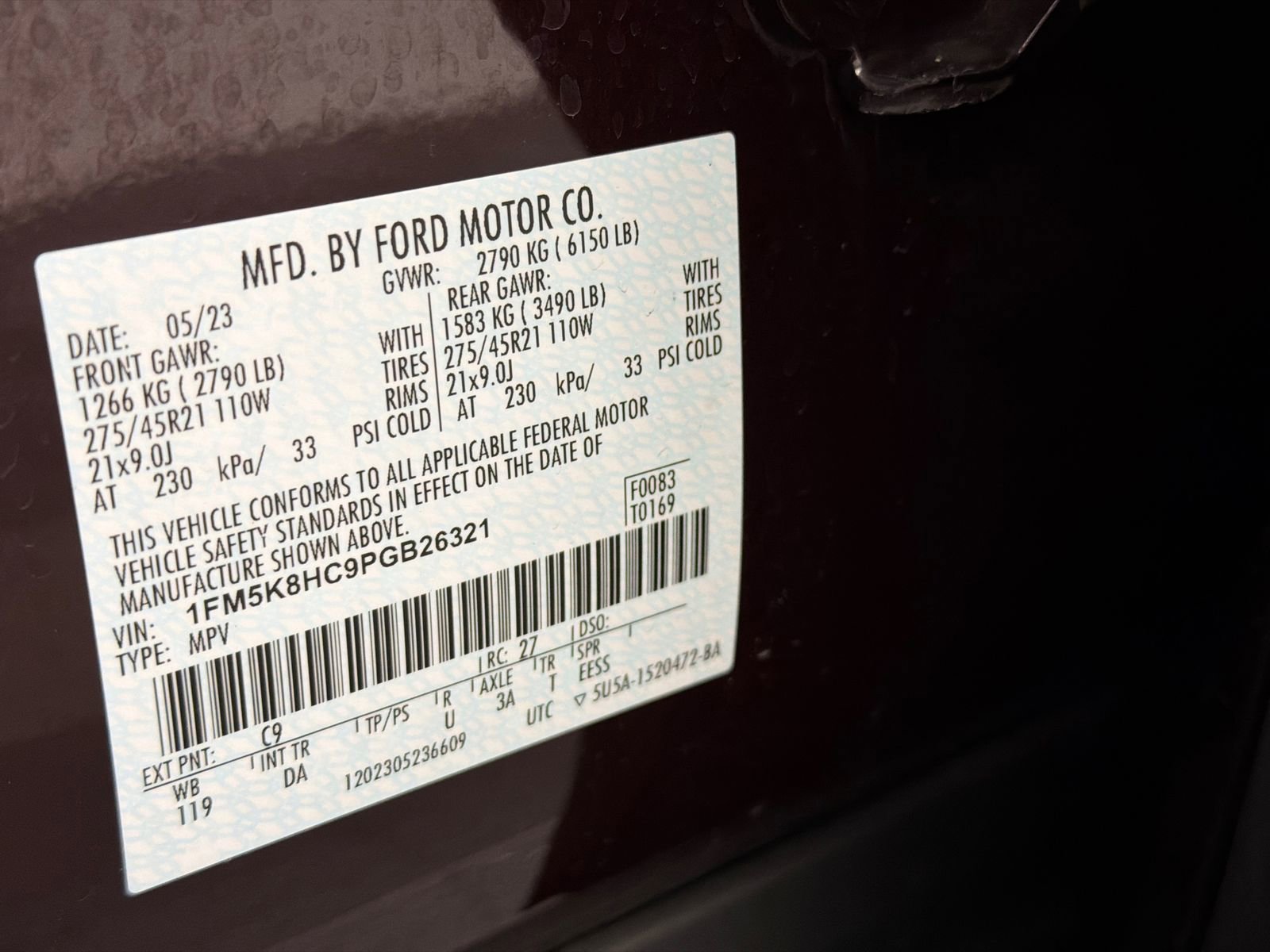 Used 2023 Ford Explorer Platinum w/ Technology Package image 36