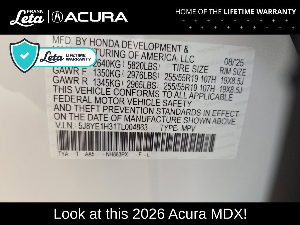 New 2026 Acura MDX SH-AWD image 43