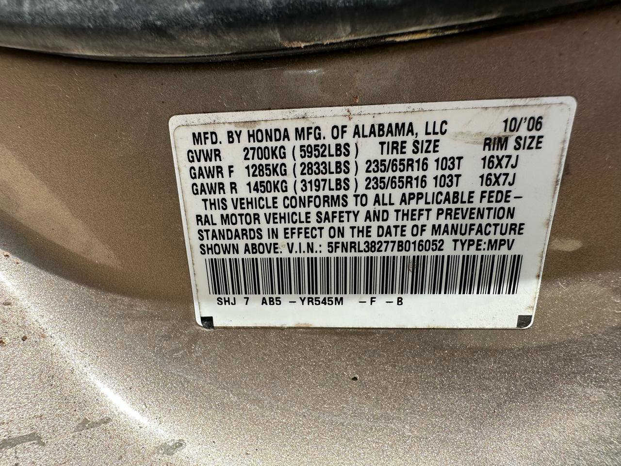 Used 2007 Honda Odyssey LX image 21