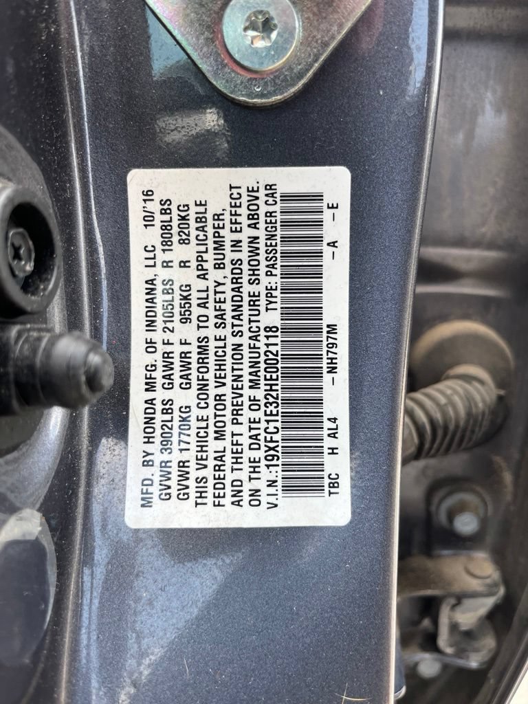 Certified 2017 Honda Civic EX-T image 10