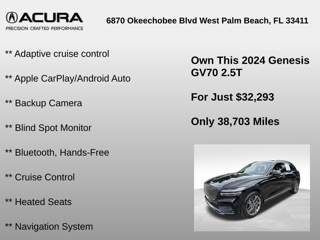 Used 2024 Genesis GV70 2.5T AWD/4WD image 6