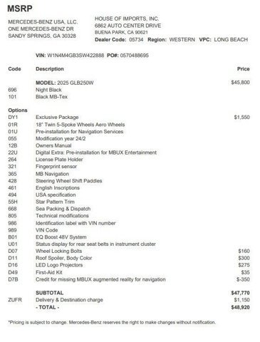 Certified 2025 Mercedes-Benz GLB 250 image 4
