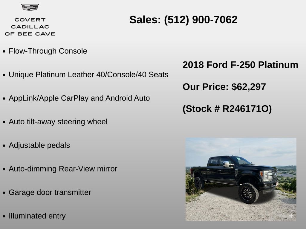 Used 2018 Ford F250 Platinum w/ Platinum Ultimate Package AWD/4WD image 18