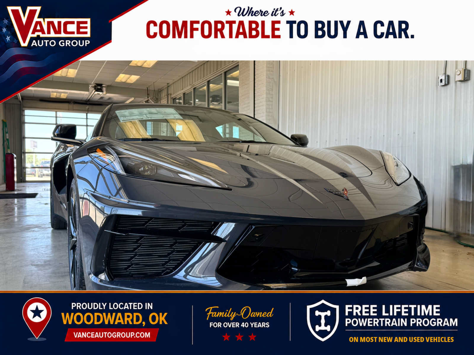 New 2027 Chevrolet Corvette Stingray Convertible w/ Stealth Interior Trim Package RWD image 1