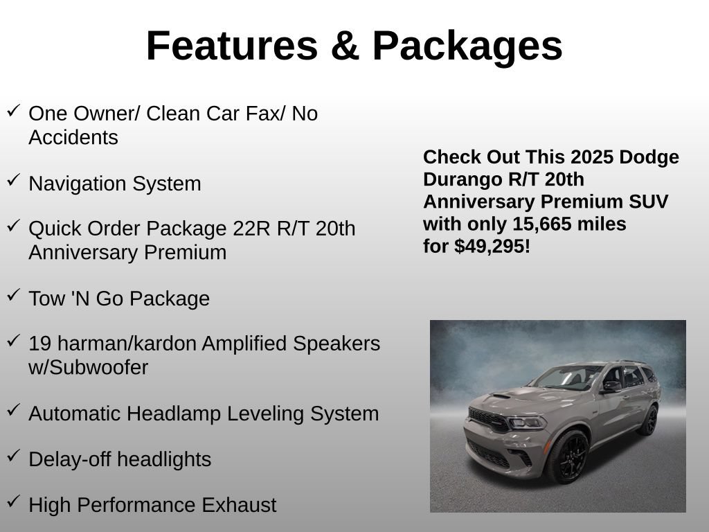 Used 2025 Dodge Durango R/T AWD/4WD image 4