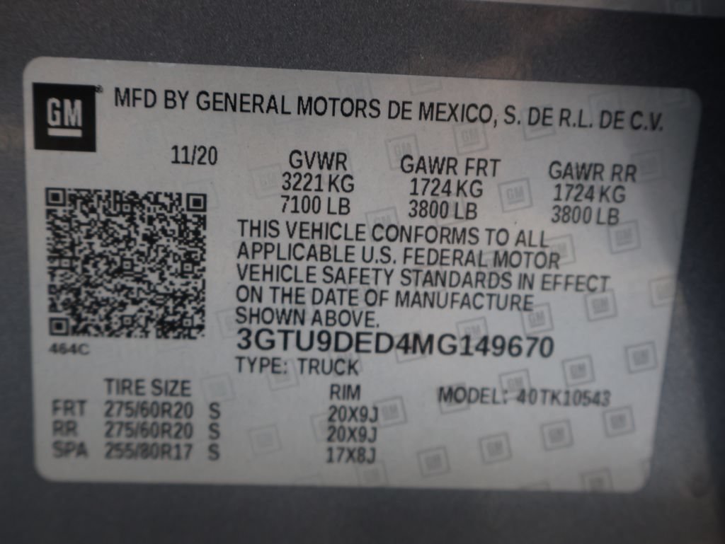 Certified 2021 GMC Sierra 1500 SLT w/ SLT Premium Plus Package AWD/4WD image 47