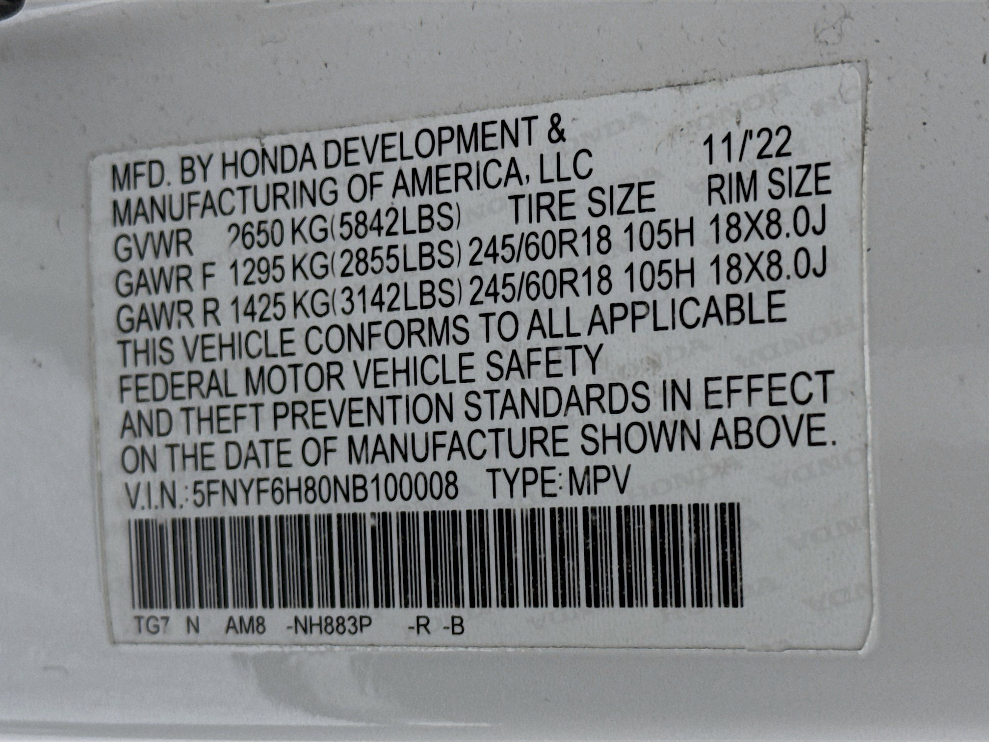 Certified 2022 Honda Pilot TrailSport image 34