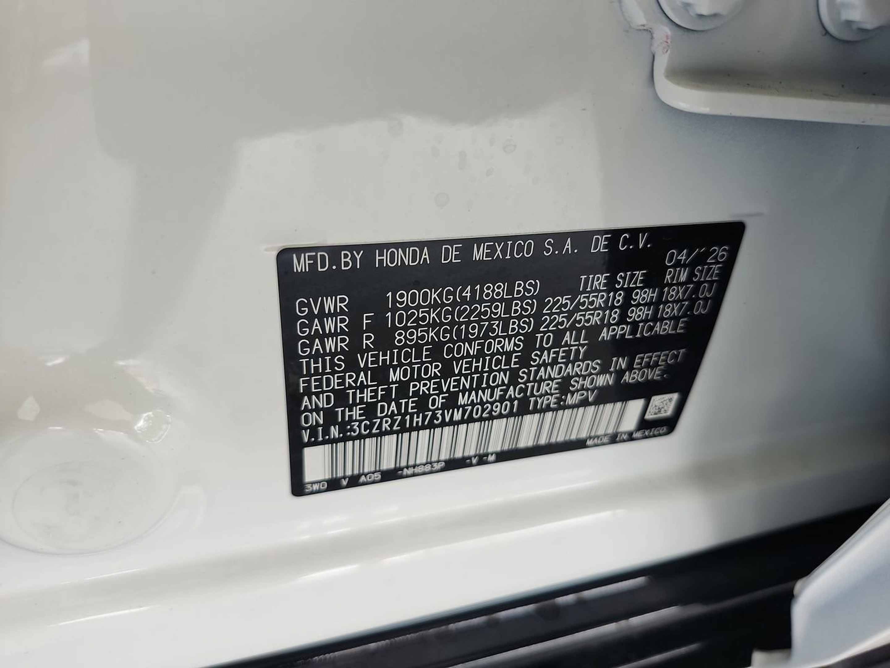 New 2027 Honda HR-V EX-L image 23