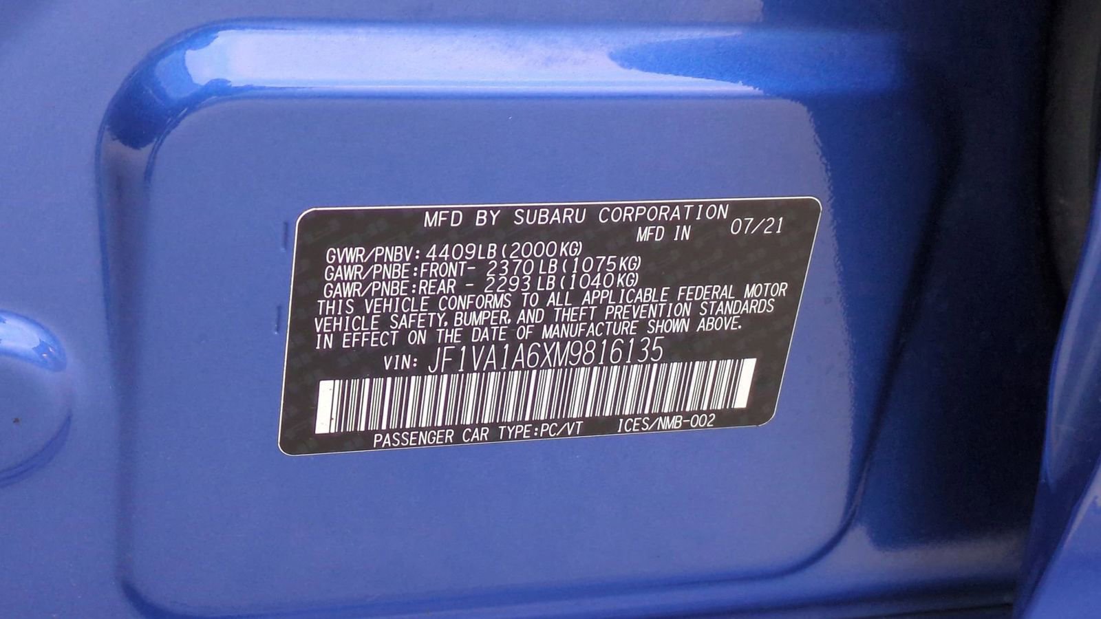 Used 2021 Subaru WRX image 34