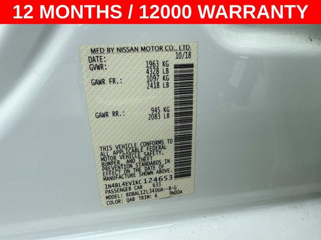 Used 2019 Nissan Altima 2.5 SL FWD image 30