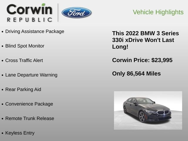 Used 2022 BMW 330i xDrive Sedan w/ Driving Assistance Package image 6