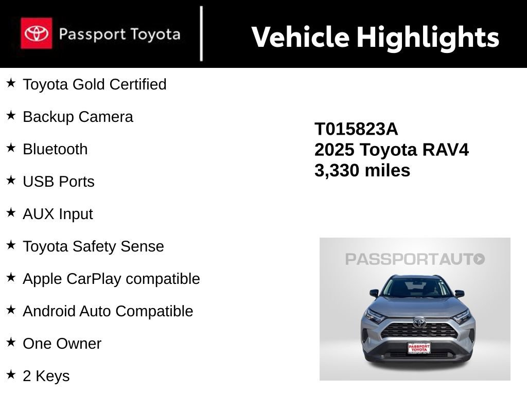 Certified 2025 Toyota RAV4 LE AWD/4WD image 15