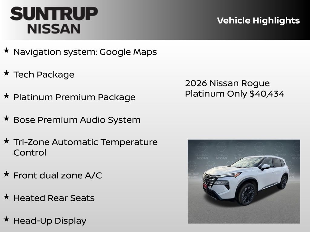 New 2026 Nissan Rogue Platinum w/ Tech Package image 8
