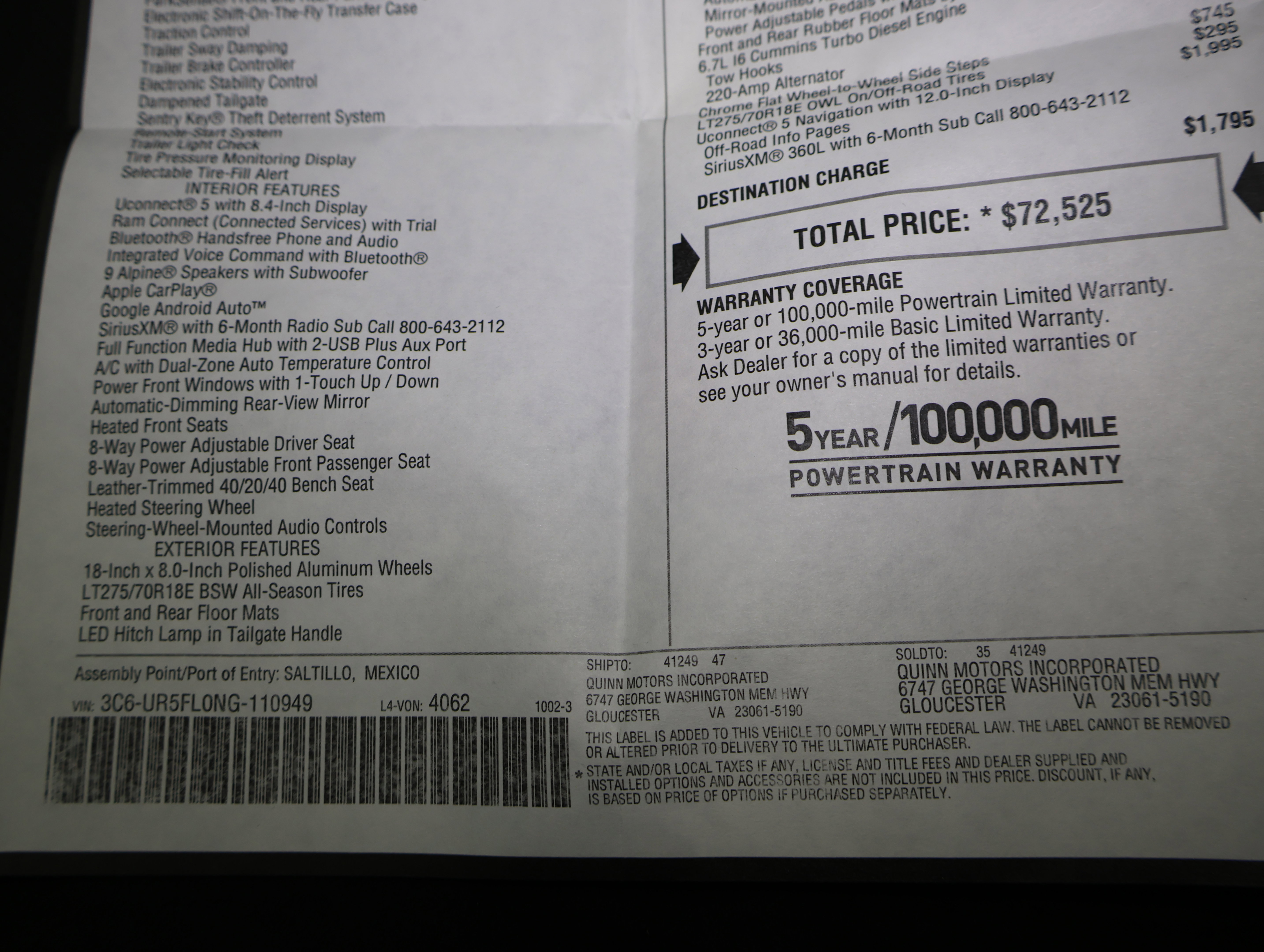 Used 2022 RAM 2500 Laramie AWD/4WD image 62