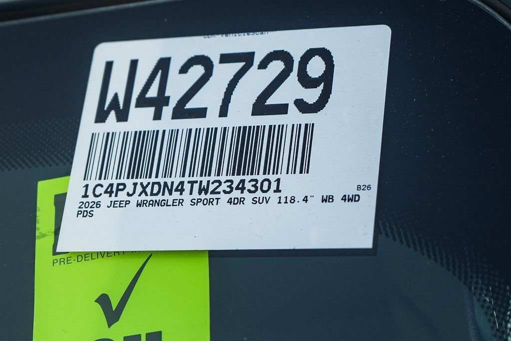 New 2026 Jeep Wrangler Unlimited Sport AWD/4WD image 29