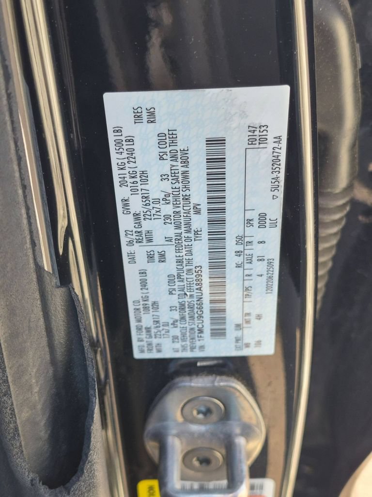 Used 2022 Ford Escape SE w/ Convenience Package AWD/4WD image 33