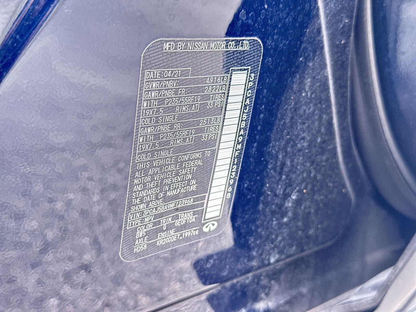 Used 2021 INFINITI QX50 Luxe FWD image 23