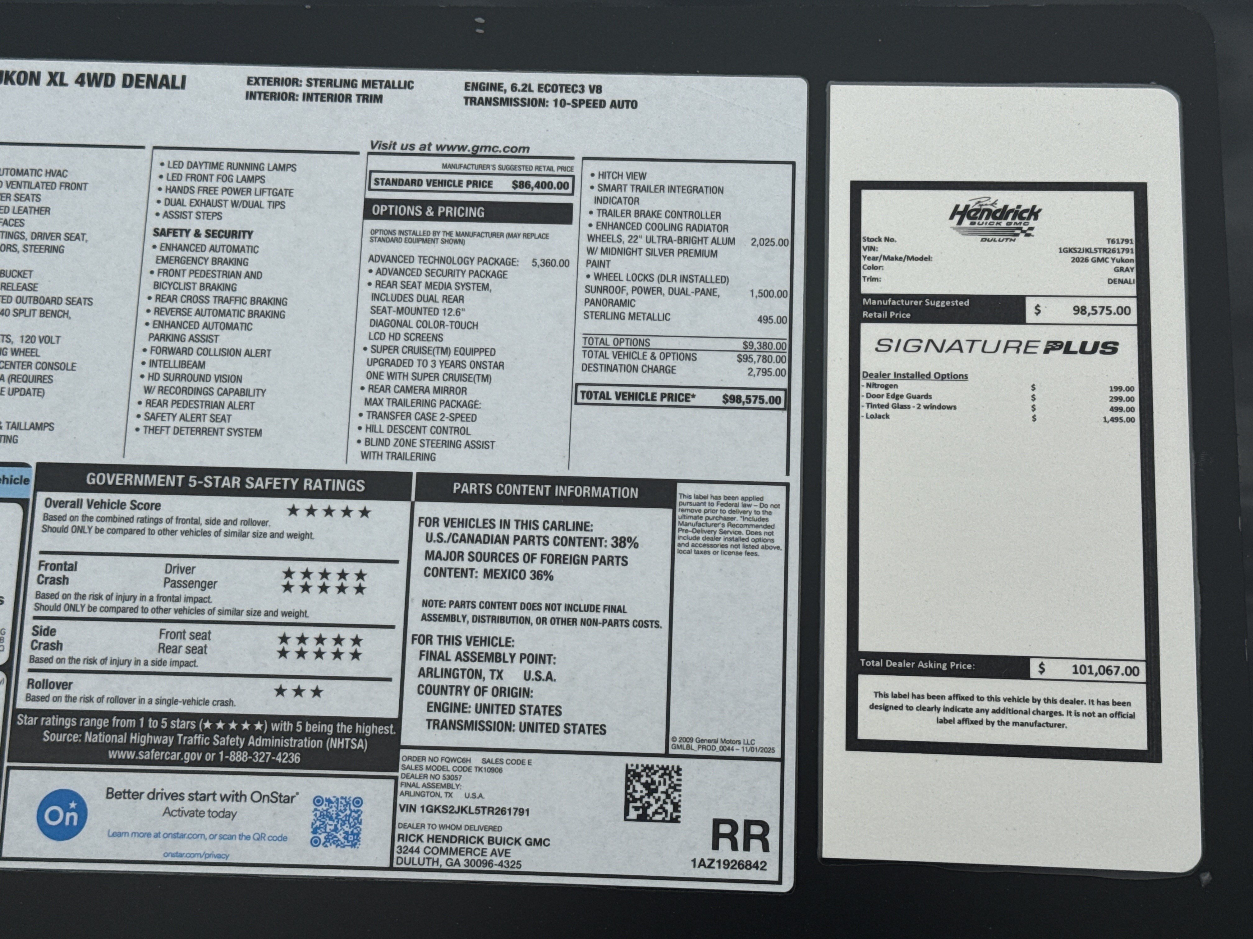 New 2026 GMC Yukon XL Denali w/ Advanced Technology Package AWD/4WD image 40