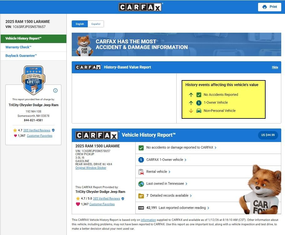 Used 2025 RAM 1500 Laramie image 12