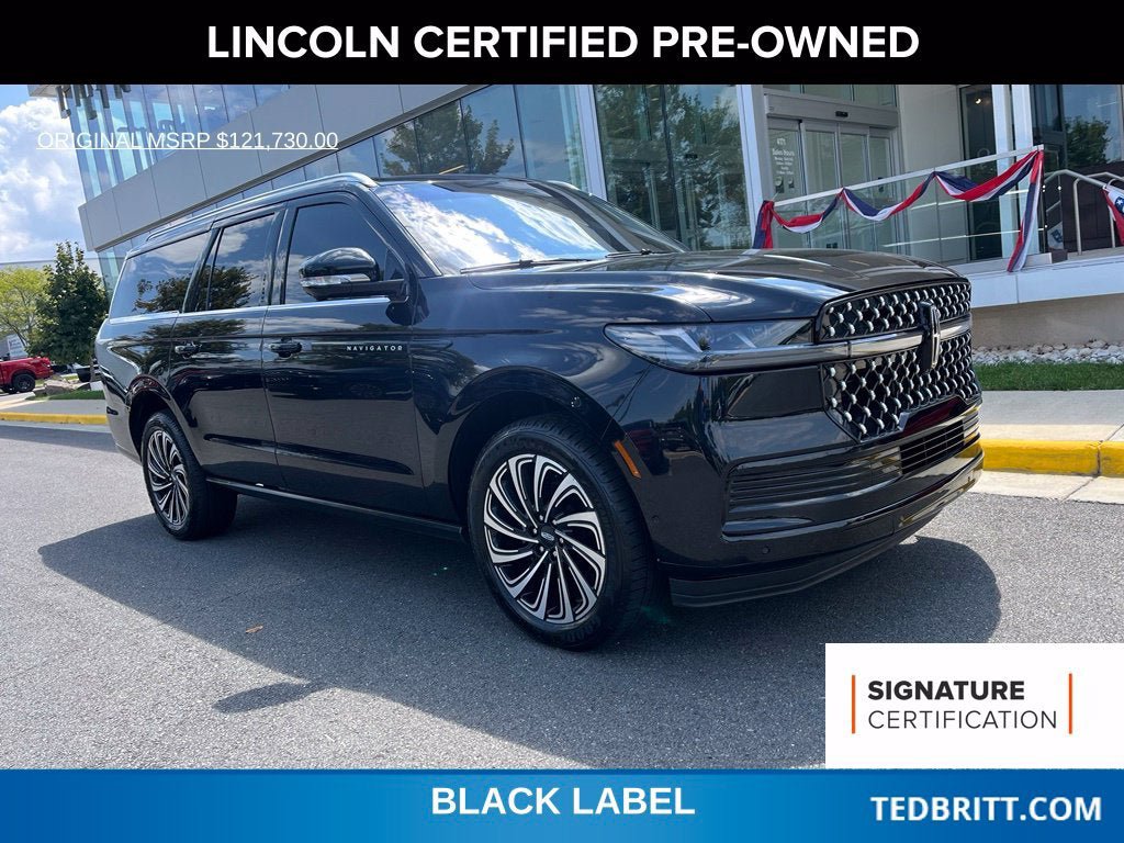Certified 2025 Lincoln Navigator L Black Label
