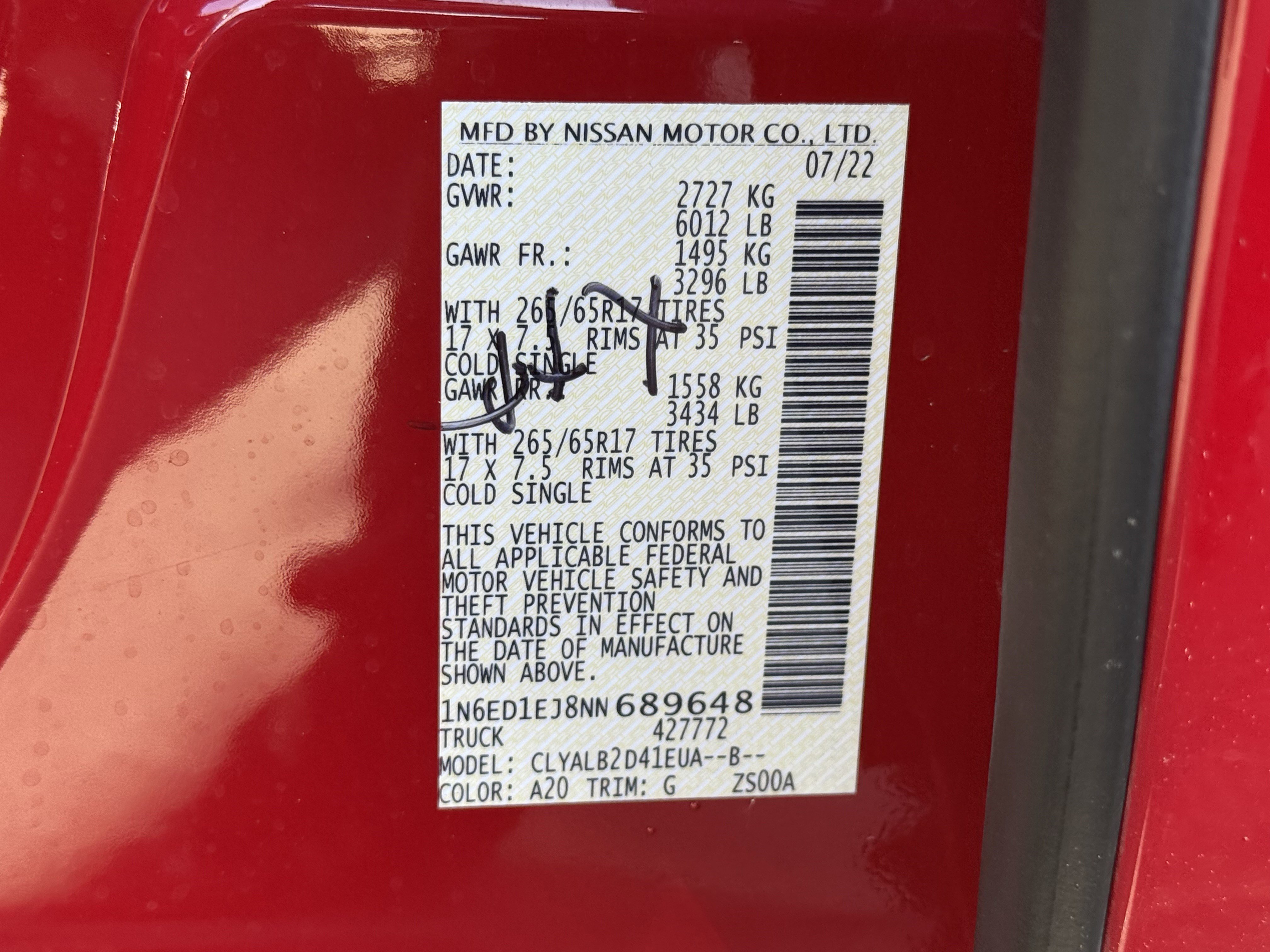 Used 2022 Nissan Frontier SV image 29