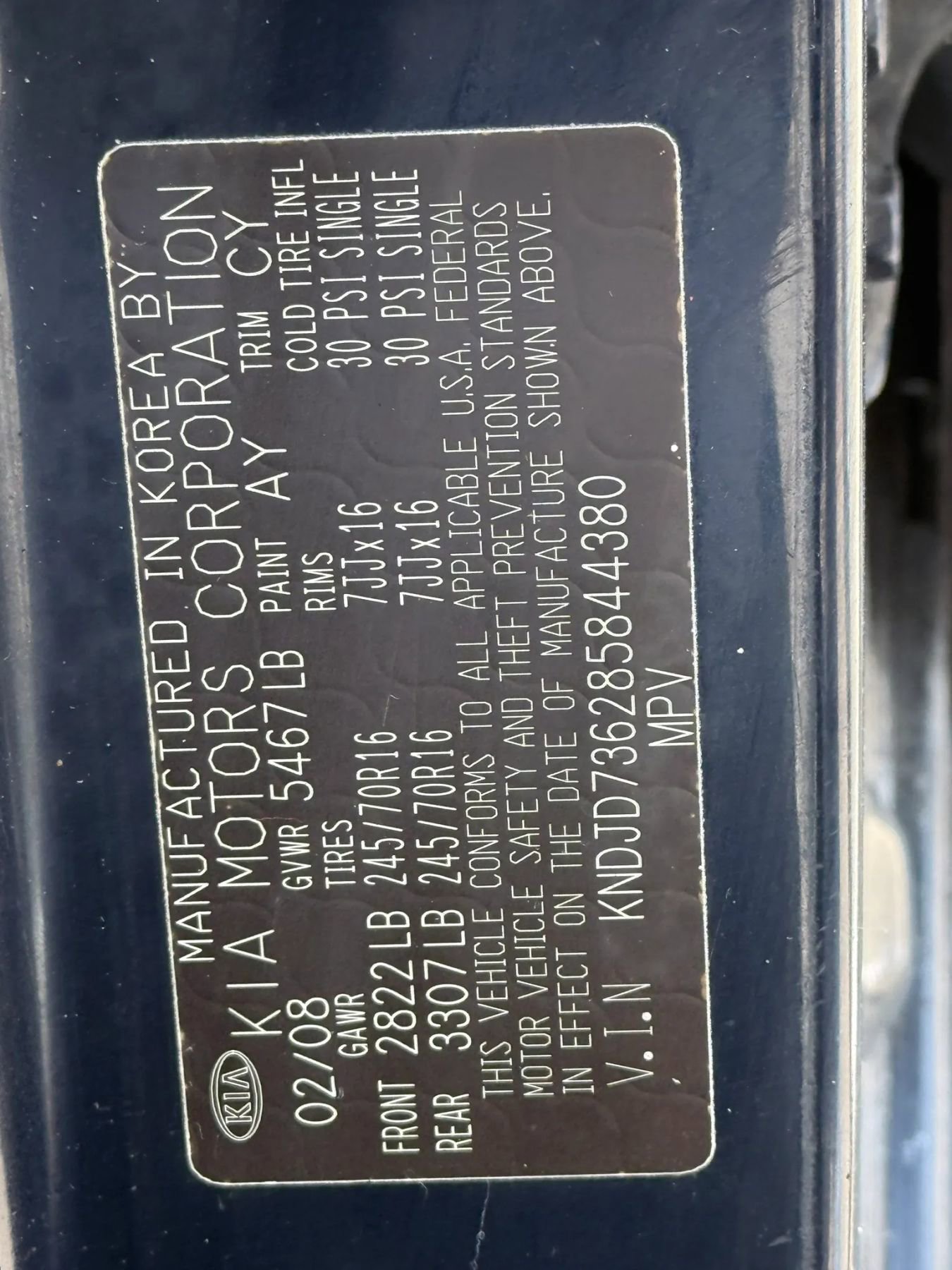 Used 2008 Kia Sorento EX image 30