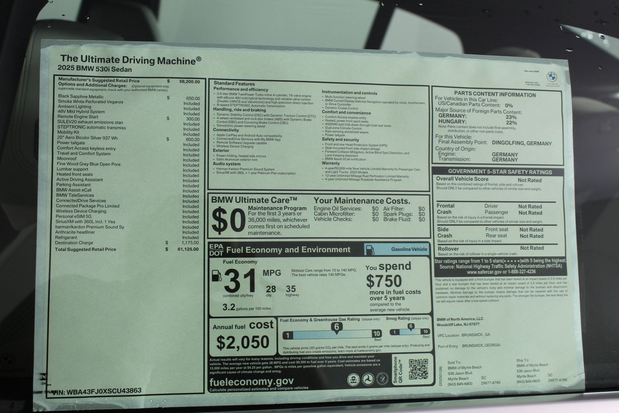 New 2025 BMW 530i 530i image 24