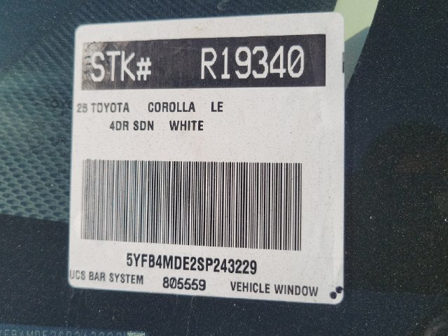 Used 2025 Toyota Corolla LE FWD image 29