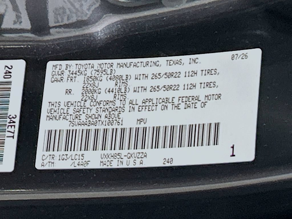 New 2026 Toyota Sequoia Capstone AWD/4WD image 31