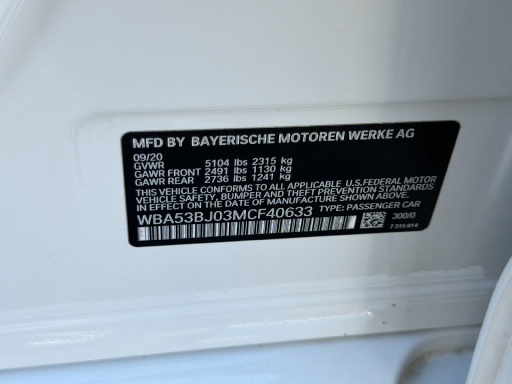 Used 2021 BMW 540i w/ Executive Package RWD image 29