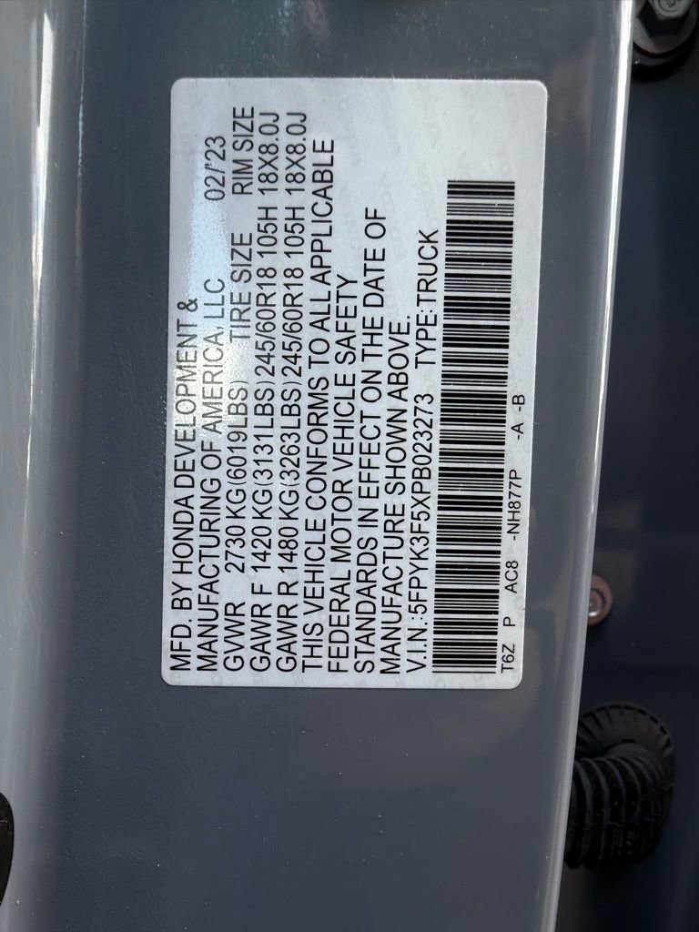 Used 2023 Honda Ridgeline RTL image 31