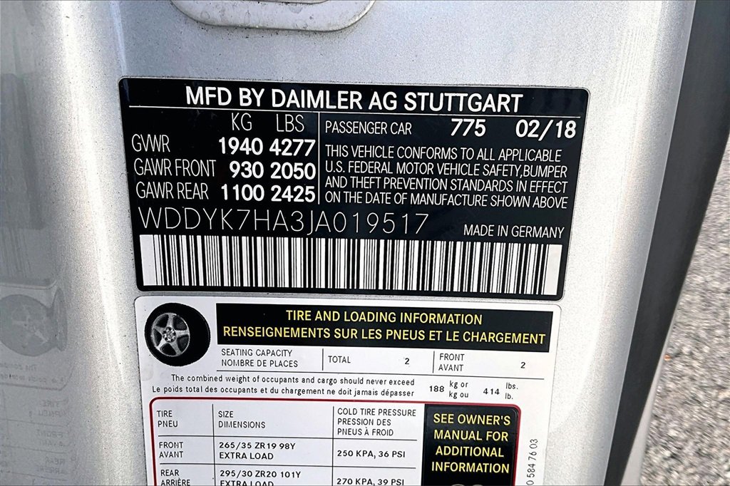 Used 2018 Mercedes-Benz AMG GT Roadster image 27