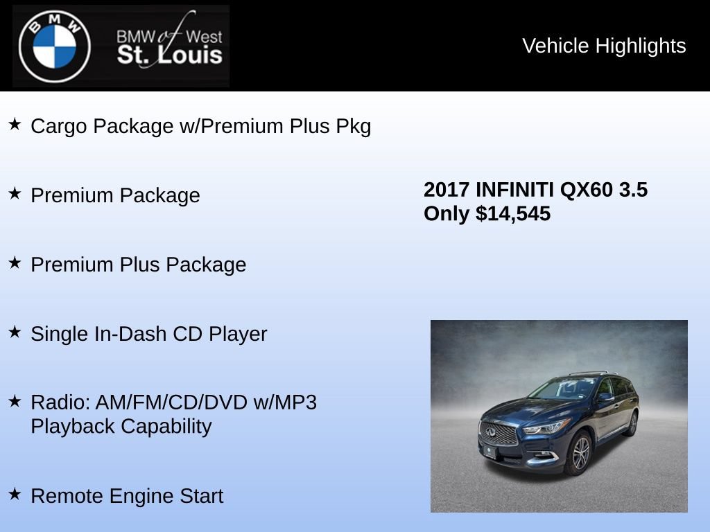 Used 2017 INFINITI QX60 Luxe w/ Premium Plus Package AWD/4WD image 8