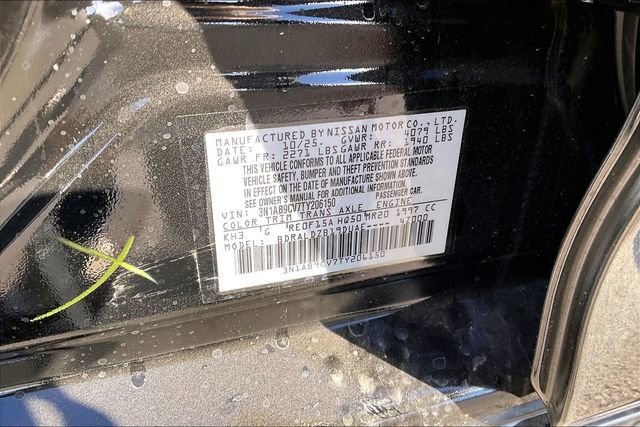 New 2026 Nissan Sentra SV w/ SV Convenience Package image 8