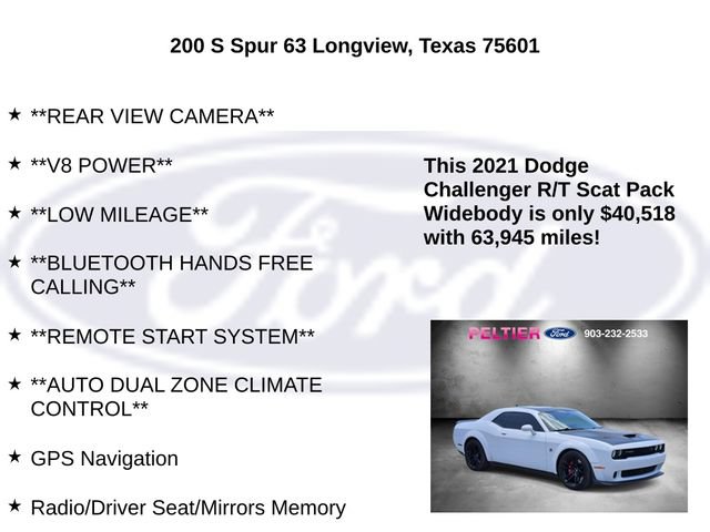 Used 2021 Dodge Challenger R/T Scat Pack RWD image 15