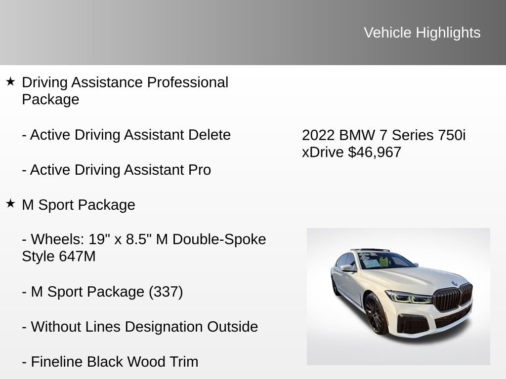 Used 2022 BMW 750i xDrive w/ Executive Package image 16