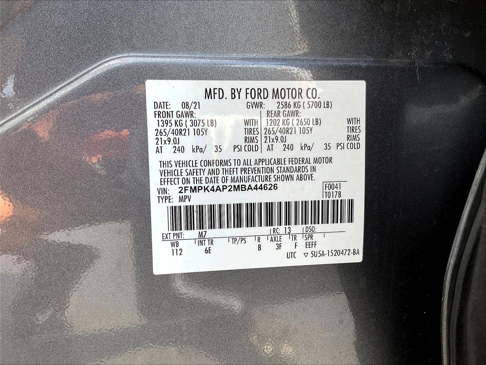 Used 2021 Ford Edge ST w/ Equipment Group 401A AWD/4WD image 22